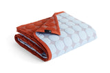 HAY Mega Dot Organic sengetæppe, 195x245 cm - Light Blue - Jacobsen Plus