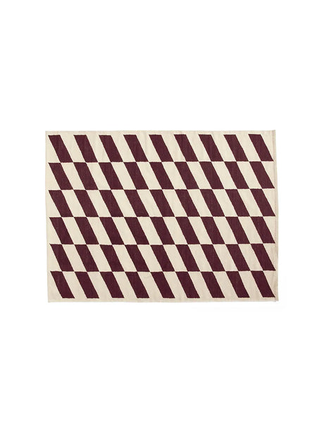 Shift Kelim Rug, 170 x 240 cm fra Hay - Burgundy - Jacobsen Plus