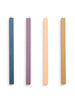 Square Candle 4 Stk., dark von HAY