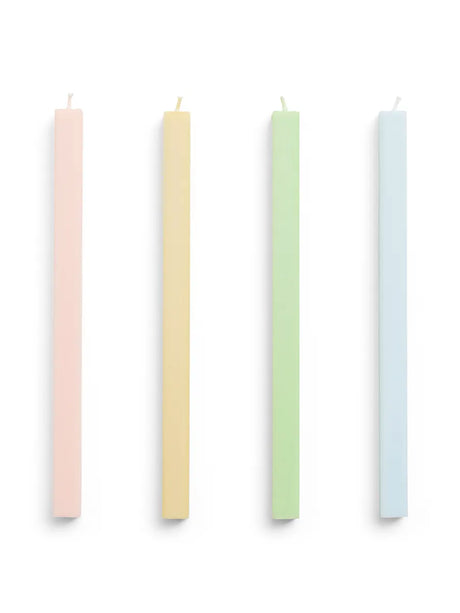 Square Candle 4 Stk., pastel fra Hay - 1 - Jacobsen Plus