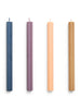 Hexagon Candle 4 Stk., dark von Hay