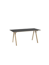 CPH10 Skrivebord, 160 cm fra Hay - Sort linoleum / Lakeret eg - Jacobsen Plus