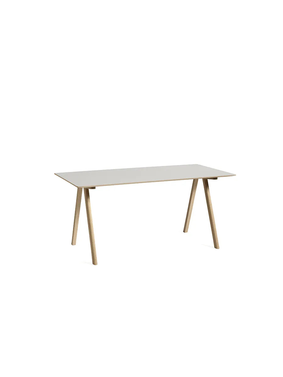 CPH10 Skrivebord, 160 cm fra Hay - Off white linoleum / Lakeret eg - Jacobsen Plus