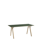 CPH10 Skrivebord, 160 cm fra Hay - Grøn linoleum / Lakeret eg - Jacobsen Plus
