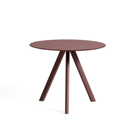 Copenhague CPH20 Tisch, Ø90 cm von Hay - Lackierte Eiche / Schwarzes Linoleum - Jacobsen Plus