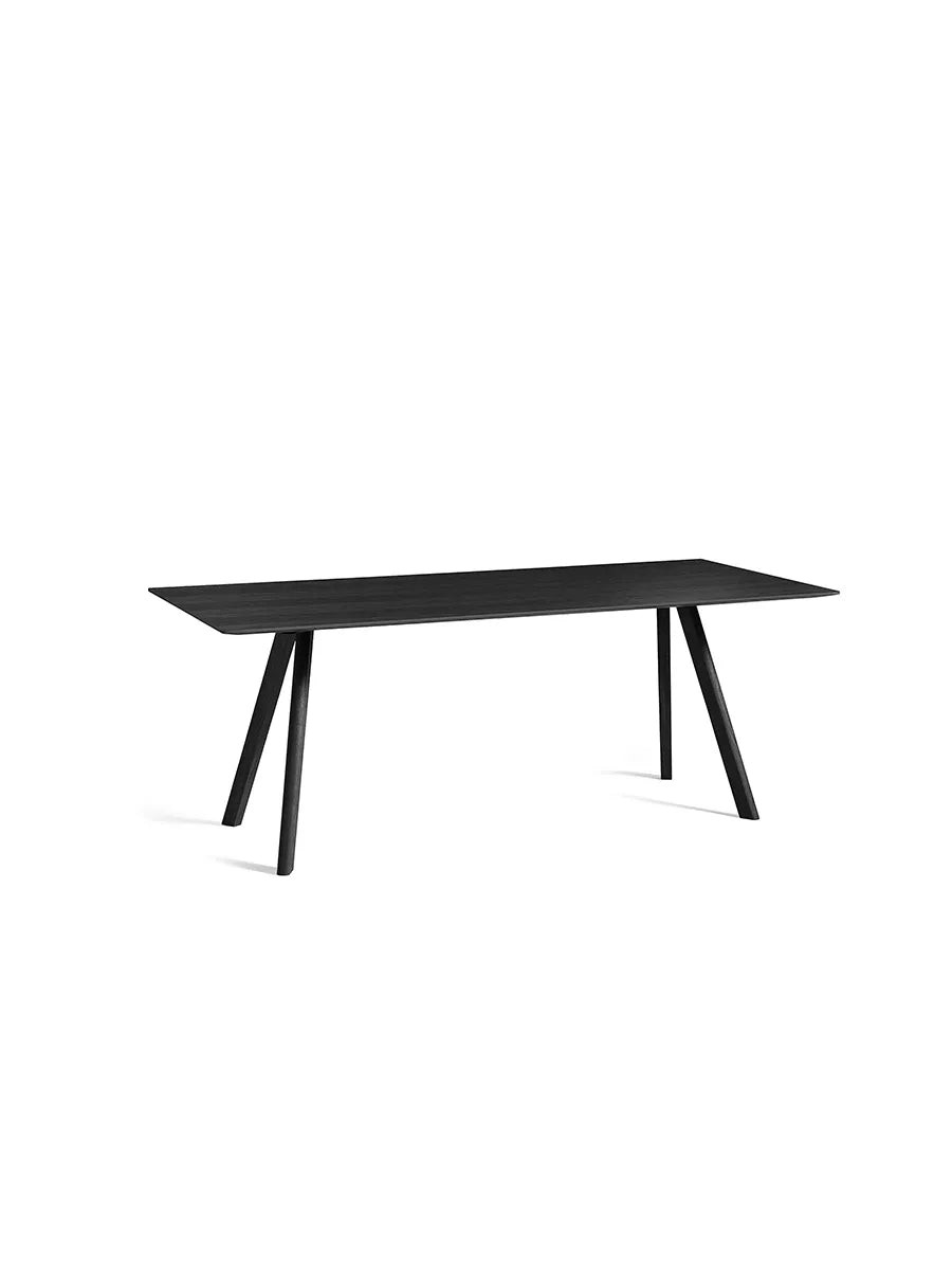 CPH30 bord, 200 cm fra Hay - Sortlakeret eg / Sortlakeret eg - Jacobsen Plus