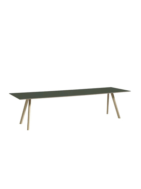 CPH30 Tisch, 300 cm von HAY - Grünem Linoleum / Lackierte Eiche / L: 300 x B: 90 x H: 74 cm - Jacobsen Plus