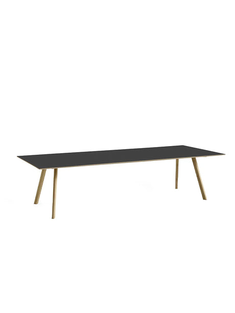 CPH30 Tisch, 300 cm von HAY - Schwarzes Linoleum / Lackierte Eiche / L: 300 x B: 120 x H: 74 cm - Jacobsen Plus