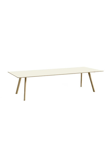 CPH30 Tisch, 300 cm von HAY - Linoleum in Off-White / Lackierte Eiche / L: 300 x B: 120 x H: 74 cm - Jacobsen Plus