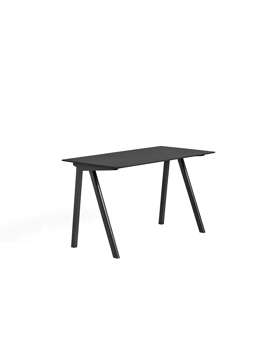CPH90 Schreibtisch, 130 cm von HAY - Schwarzes Linoleum / Schwarz lackierte Eiche - Jacobsen Plus