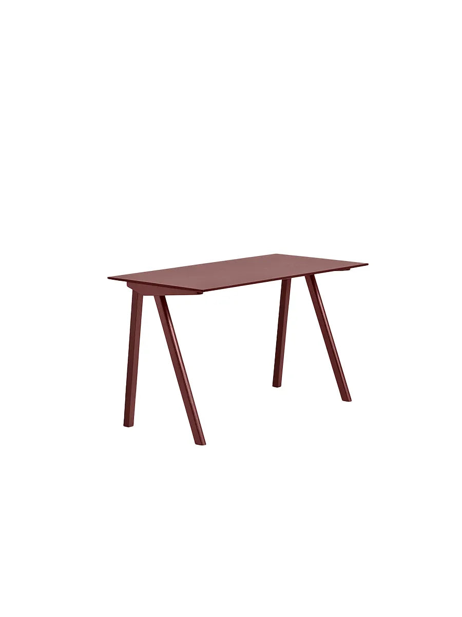 CPH90 Schreibtisch, 130 cm von HAY - Burgundy Linoleum / Bordeaux lackierte Eiche - Jacobsen Plus