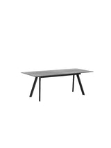 CPH30 Udtræksbord fra Hay - Sortlakeret eg / Sortlakeret eg / L: 200-400 x B: 90 x H: 74 cm - Jacobsen Plus