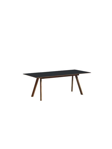 CPH30 Ausziehtisch von HAY - Schwarzes Linoleum / Lackierte Walnuss / L: 200-400 x B: 90 x H: 74 cm - Jacobsen Plus
