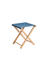 Outdoor Market Folding Stool fra Hay - Blue with beige stripe - Jacobsen Plus