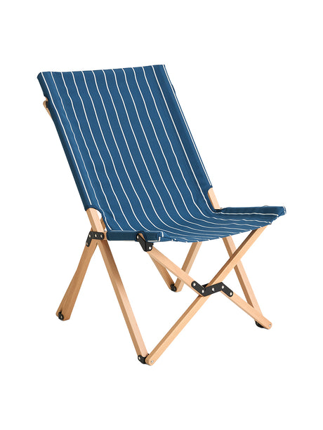 Outdoor Market Folding Chair fra Hay - Blue with beige stripe - Jacobsen Plus