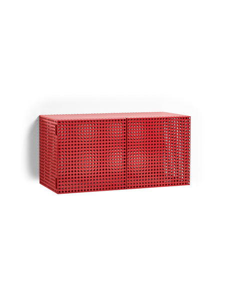 Perforated Cabinet Wall von HAY - Weinrot - Jacobsen Plus