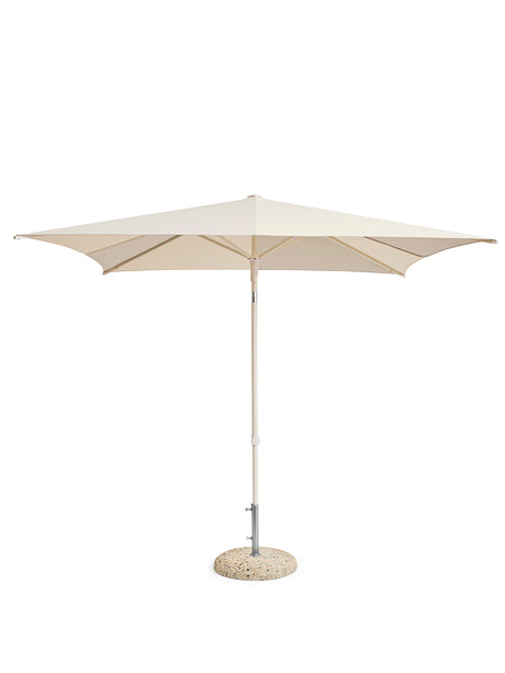 Terrazza Sonnenschirm, Square von HAY - Off-white und Grau - Jacobsen Plus