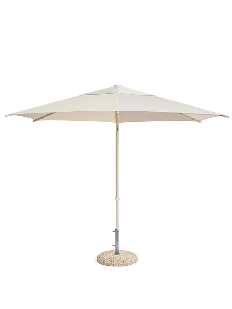Terrazza Sonnenschirm, Hexagon von HAY - Offwhite und Grau - Jacobsen Plus