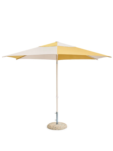 Terrazza Sonnenschirm, Hexagon von HAY - Off-White und Ocker - Jacobsen Plus