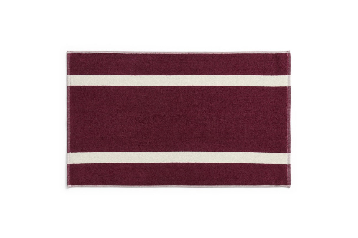 Stripe Badematte von HAY - Burgunderrot - Jacobsen Plus