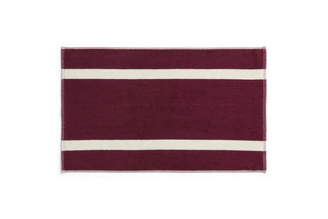 Stripe Badematte von HAY - Burgunderrot - Jacobsen Plus