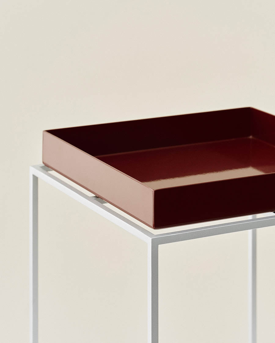 Tray Table Small Hoch 30x30, silikonbeschichtete Stahlbase von HAY - 2 - Jacobsen Plus