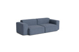 HAY Mags Soft Niedrige Armlehne 2,5-Sitzer Sofa mit abnehmbarem Bezug, Kombination 1 - Linara - 198 - Jacobsen Plus