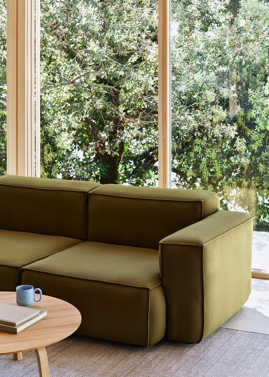 HAY Mags Soft Niedrige Armlehne 2,5-Sitzer Sofa mit abnehmbarem Bezug, Kombination 1 - 2 - Jacobsen Plus