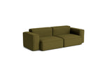 HAY Mags Soft Niedrige Armlehne 2,5-Sitzer Sofa mit abnehmbarem Bezug, Kombination 1 - Steelcut - 985 - Jacobsen Plus