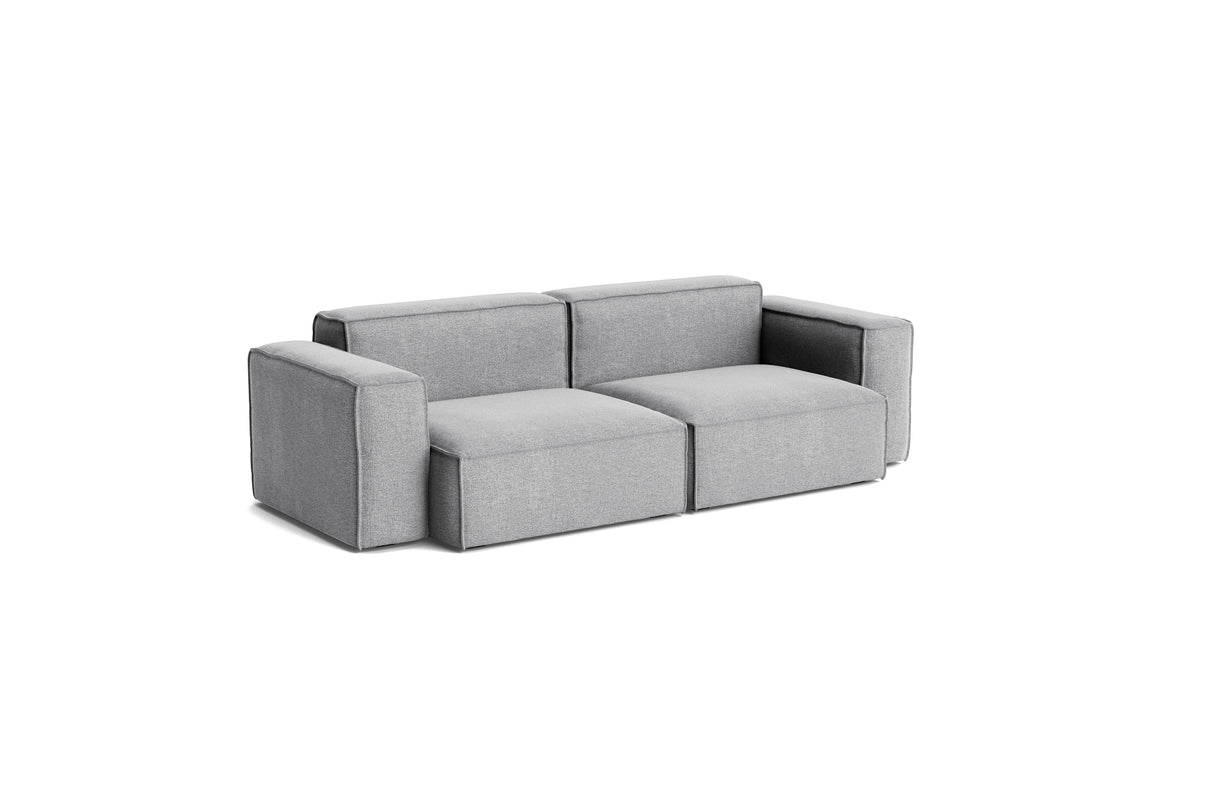 HAY Mags Soft Niedrige Armlehne 2,5-Sitzer Sofa mit abnehmbarem Bezug, Kombination 1 - Hallingdal - 130 - Jacobsen Plus