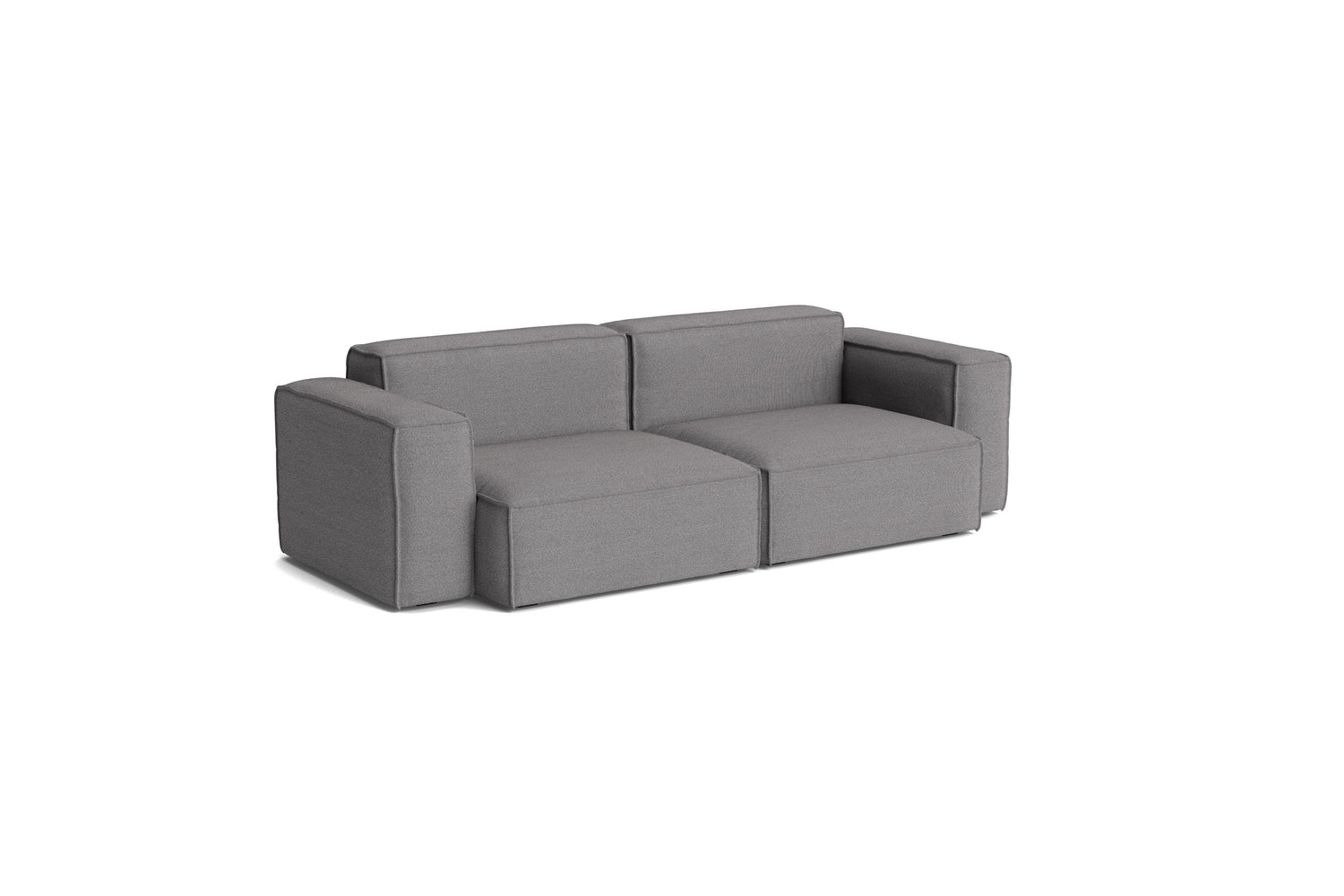 HAY Mags Soft Niedrige Armlehne 2,5-Sitzer Sofa mit abnehmbarem Bezug, Kombination 1