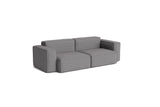 HAY Mags Soft Niedrige Armlehne 2,5-Sitzer Sofa mit abnehmbarem Bezug, Kombination 1 - Hallingdal - 166 - Jacobsen Plus