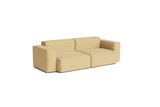 HAY Mags Soft Niedrige Armlehne 2,5-Sitzer Sofa mit abnehmbarem Bezug, Kombination 1 - Yuma - 833 - Jacobsen Plus