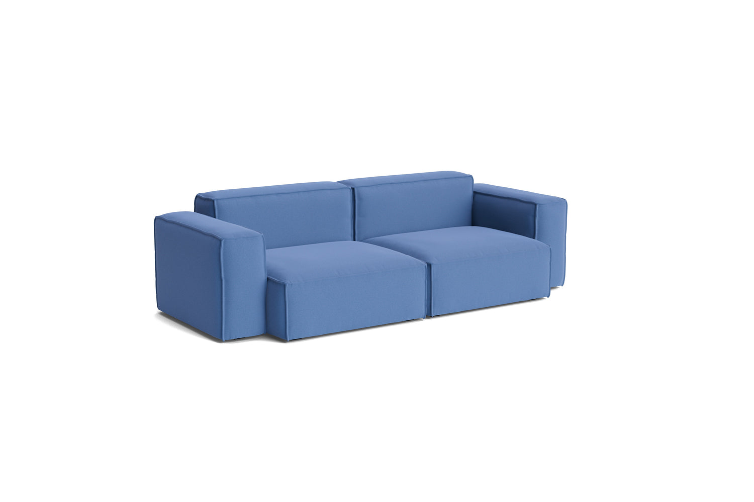 HAY Mags Soft Niedrige Armlehne 2,5-Sitzer Sofa mit abnehmbarem Bezug, Kombination 1