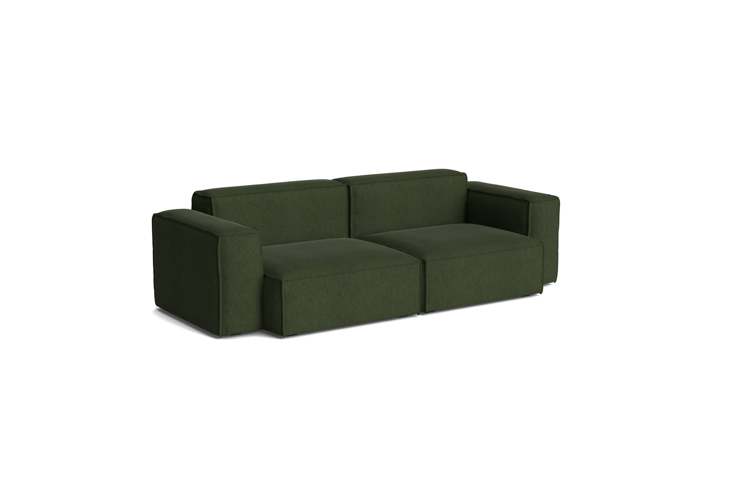 HAY Mags Soft Niedrige Armlehne 2,5-Sitzer Sofa mit abnehmbarem Bezug, Kombination 1