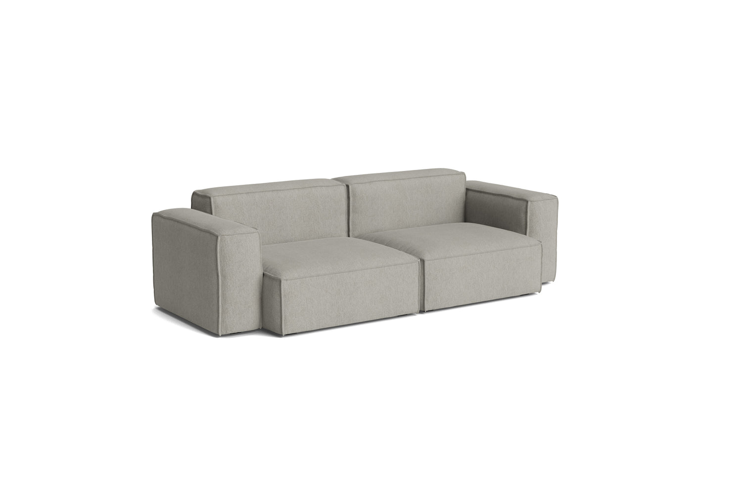 HAY Mags Soft Niedrige Armlehne 2,5-Sitzer Sofa mit abnehmbarem Bezug, Kombination 1