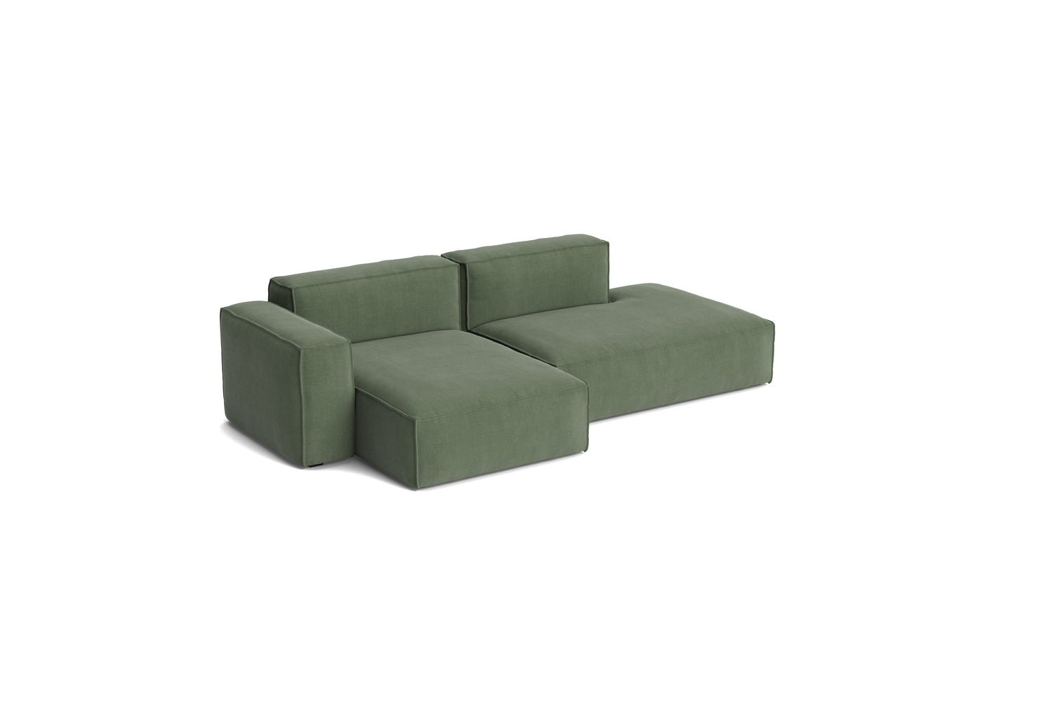 Mags Soft Low Armlehne 2,5-Sitzer Sofa mit abnehmbarem Bezug, Kombination 3 links