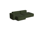 Mags Soft Low Armlehne 2,5-Sitzer Sofa mit abnehmbarem Bezug, Kombination 3 links - Turf - Dunkelgrün - Jacobsen Plus