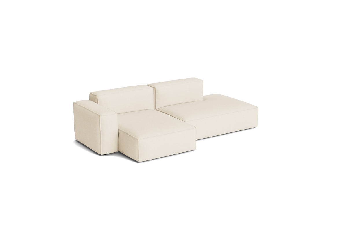 Mags Soft Low Armlehne 2,5-Sitzer Sofa mit abnehmbarem Bezug, Kombination 3 links - Turf - Creme - Jacobsen Plus