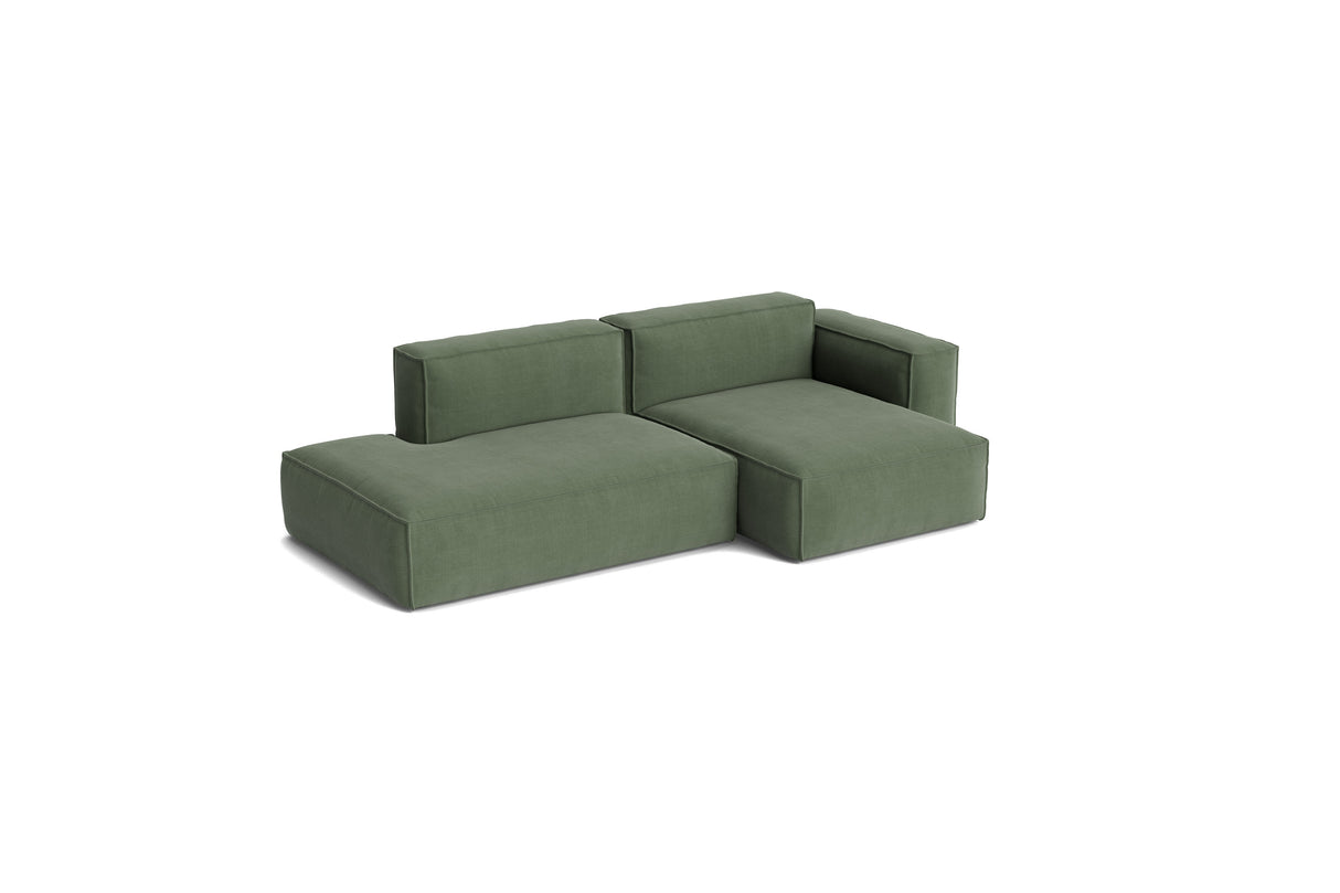 Mags Soft niedriges Armlehne 2,5 Pers. Sofa mit abnehmbarem Bezug, Kombination 3 rechts - Linara - 100 - Jacobsen Plus