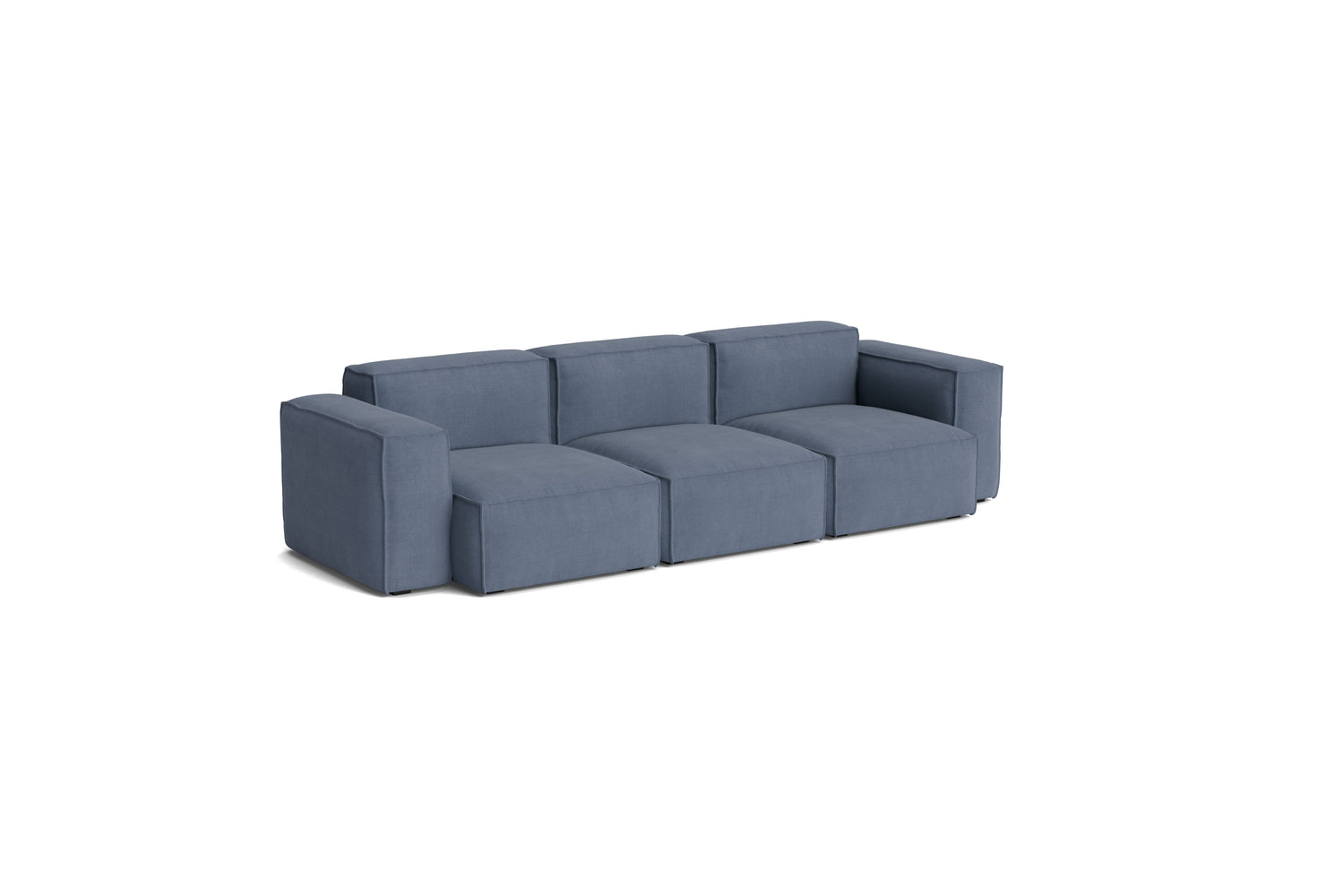 Mags Soft Low Armlehne 3-Sitzer Sofa mit abnehmbarem Bezug, Kombination 1