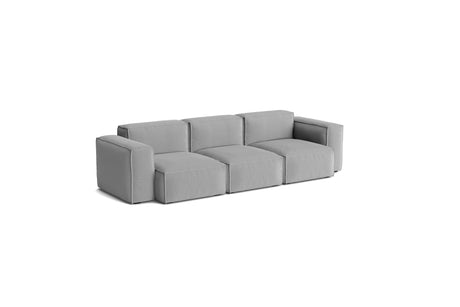 Mags Soft Low Armlehne 3-Sitzer Sofa mit abnehmbarem Bezug, Kombination 1 - Hallingdal - 220 - Jacobsen Plus