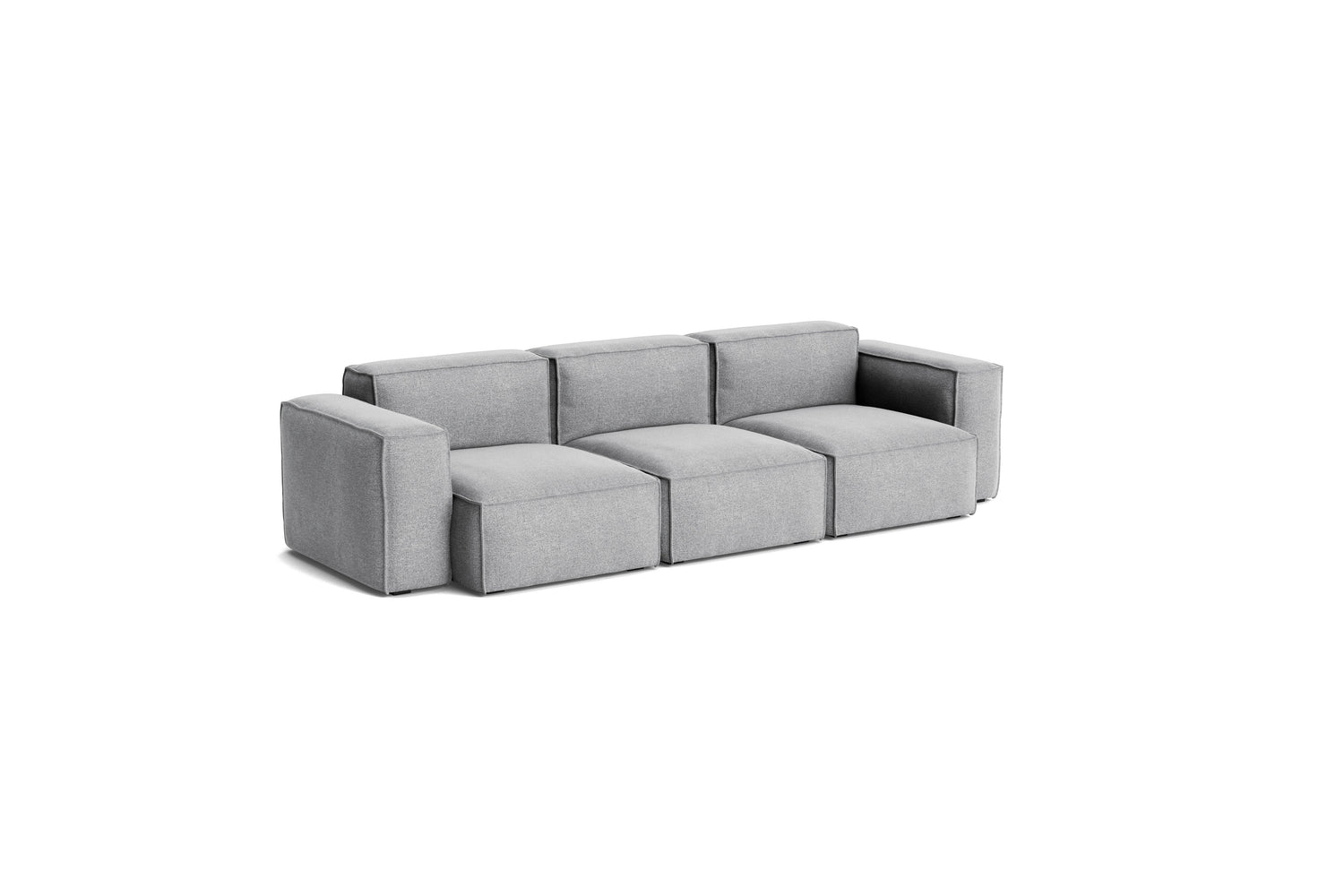 Mags Soft Low Armlehne 3-Sitzer Sofa mit abnehmbarem Bezug, Kombination 1
