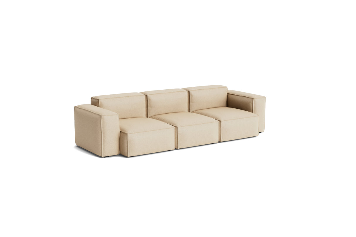 Mags Soft Low Armlehne 3-Sitzer Sofa mit abnehmbarem Bezug, Kombination 1 - Hallingdal - 220 - Jacobsen Plus