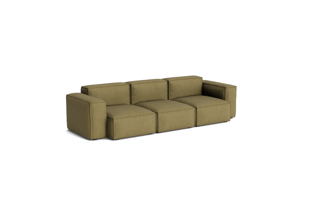 Mags Soft Low Armlehne 3-Sitzer Sofa mit abnehmbarem Bezug, Kombination 1 - Metaphor - 026 - Jacobsen Plus