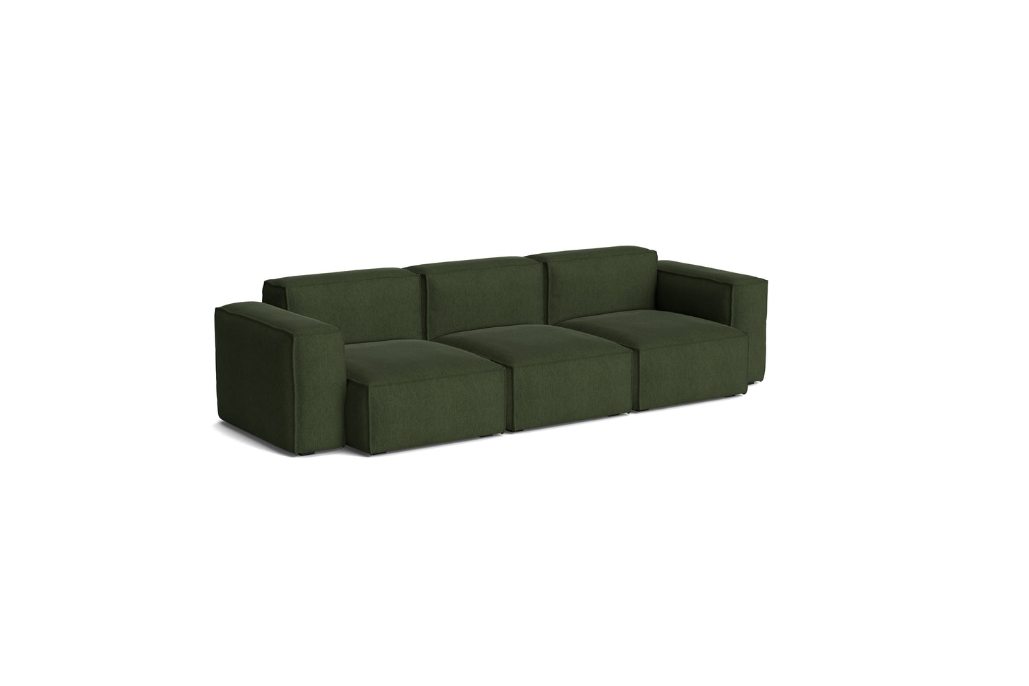 Mags Soft Low Armlehne 3-Sitzer Sofa mit abnehmbarem Bezug, Kombination 1