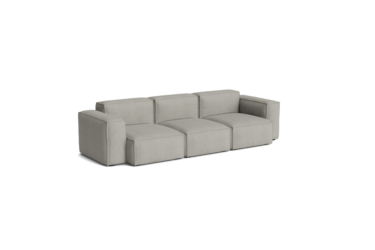 Mags Soft Low Armlehne 3-Sitzer Sofa mit abnehmbarem Bezug, Kombination 1