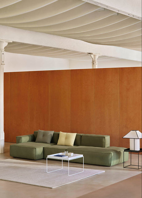 HAY Mags Soft Low Armrest 3-Pers. Sofa mit abnehmbarem Bezug, Kombination 4 links - Hallingdal - 220 - Jacobsen Plus