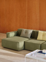 HAY Mags Soft Low Armrest 3-Pers. Sofa mit abnehmbarem Bezug, Kombination 4 links - 3 - Jacobsen Plus