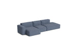HAY Mags Soft Low Armrest 3-Pers. Sofa mit abnehmbarem Bezug, Kombination 4 links - Linara - 198 - Jacobsen Plus